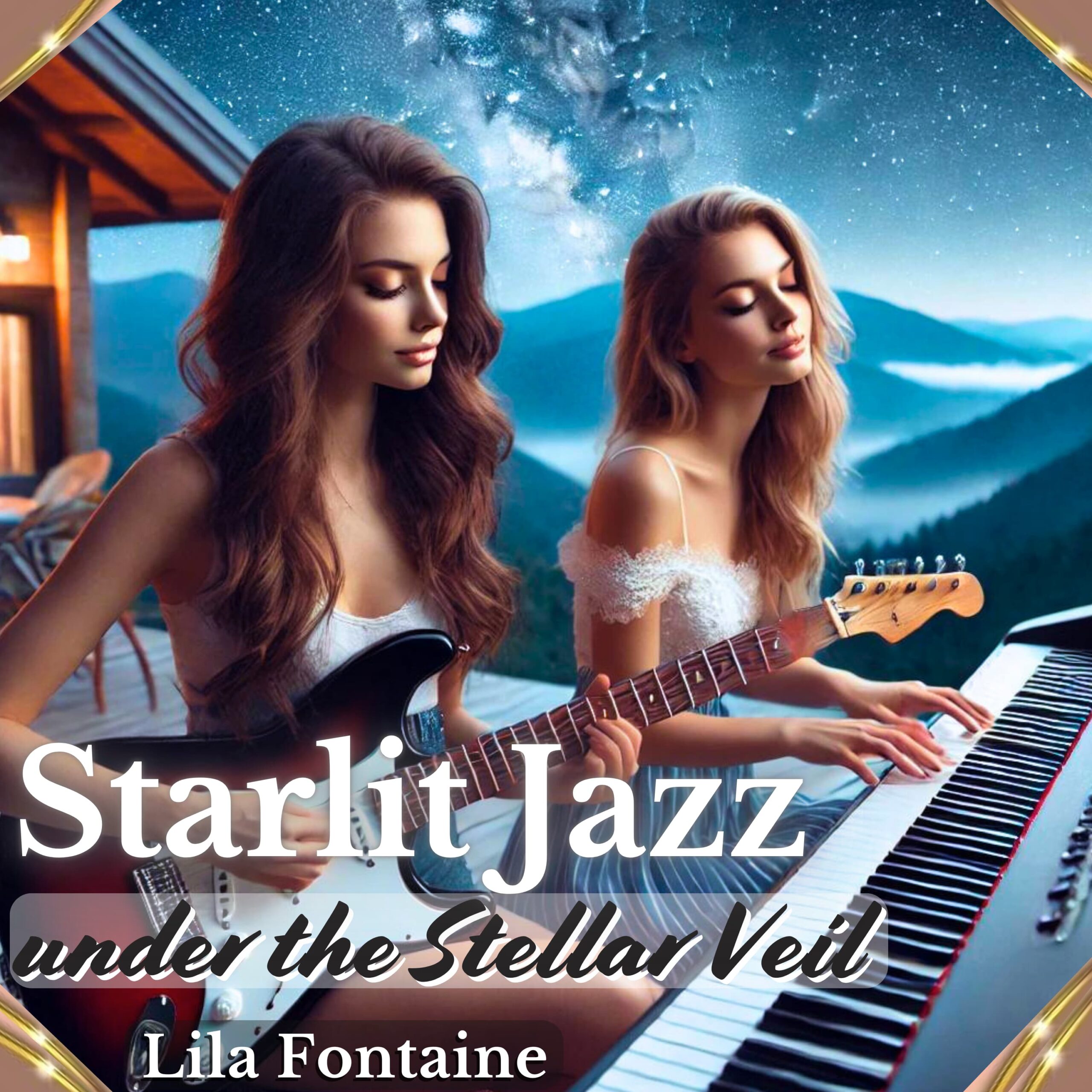 Starlit Jazz under the Stellar Veil Lila Fontaine Jazz BGM